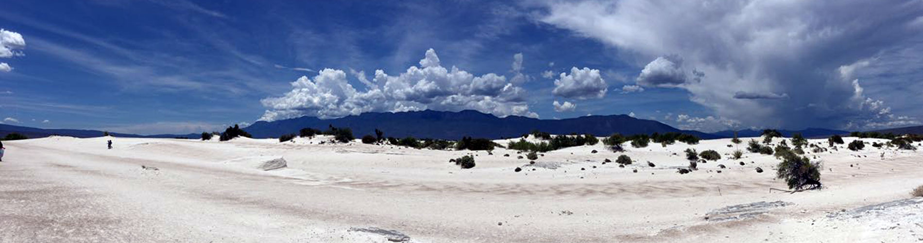 panorámica de las dunas de yeso